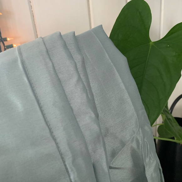 Mint green curtains- set of 4 with 2 bonus
